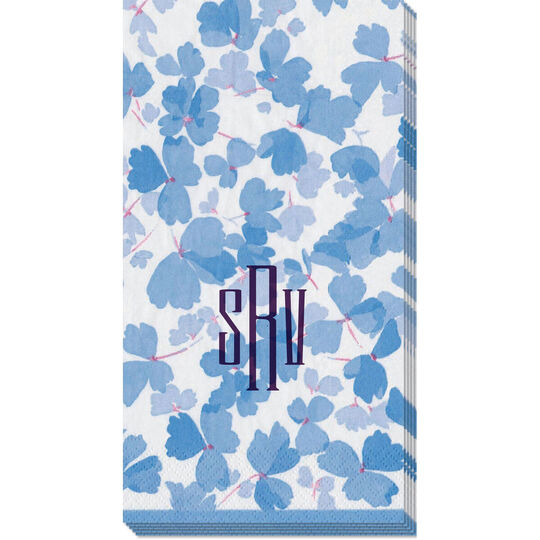 Blue Spring Winds Caspari Guest Towels